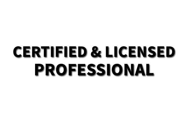 Certified and Licensed Professional Badge